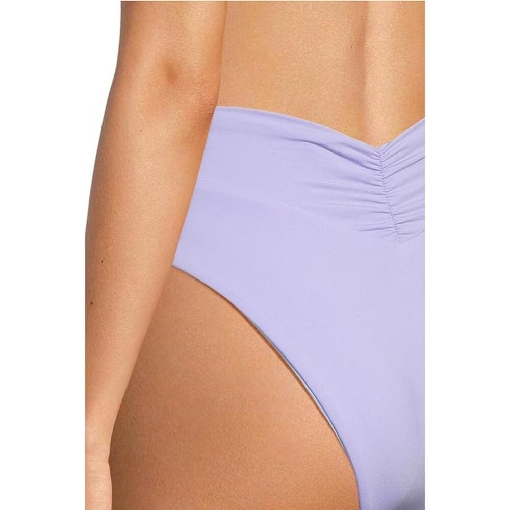 NWT New Becca Womens Small High Waisted Shirred Cheeky Cut Bikini Bottoms - Picture 4 of 4